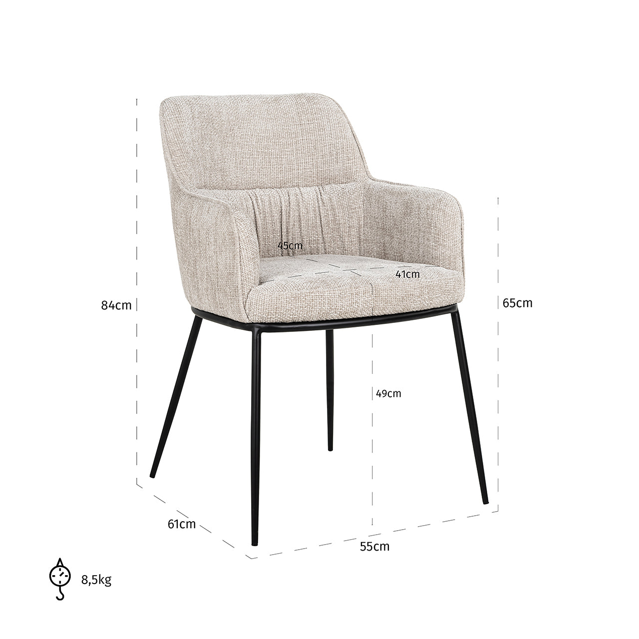 Chair Bella natural renegade (Renegade Natural 01)