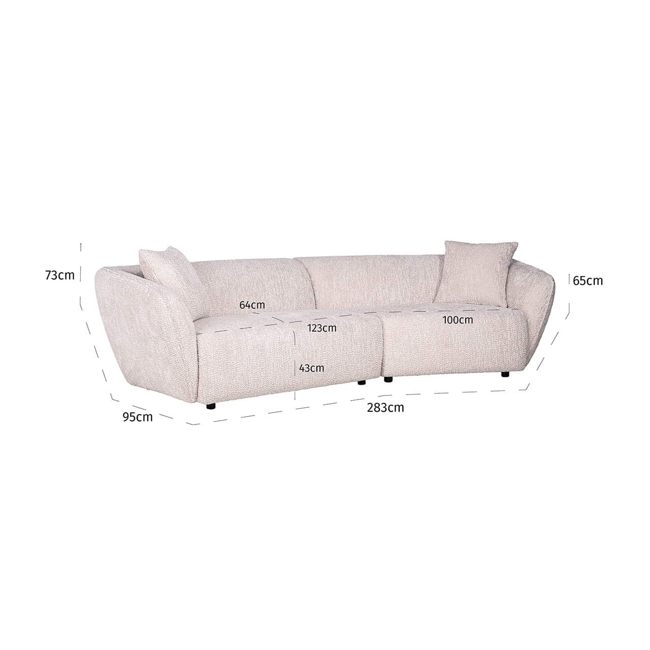 Sofa Armand lovely cream (Be Lovely 11 Cream)