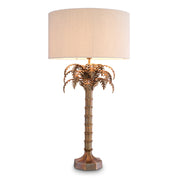 Table Lamp Desert Star vintage brass finish incl bouclé shade