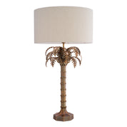 Table Lamp Desert Star vintage brass finish incl bouclé shade