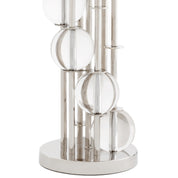 Table Lamp Lorenzo nickel finish incl black shade