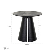 End table Blax 58Ø (Black)
