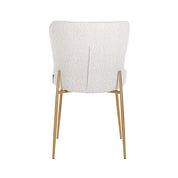 Chair Odessa white bouclé / brushed gold (Copenhagen 900 Bouclé White)