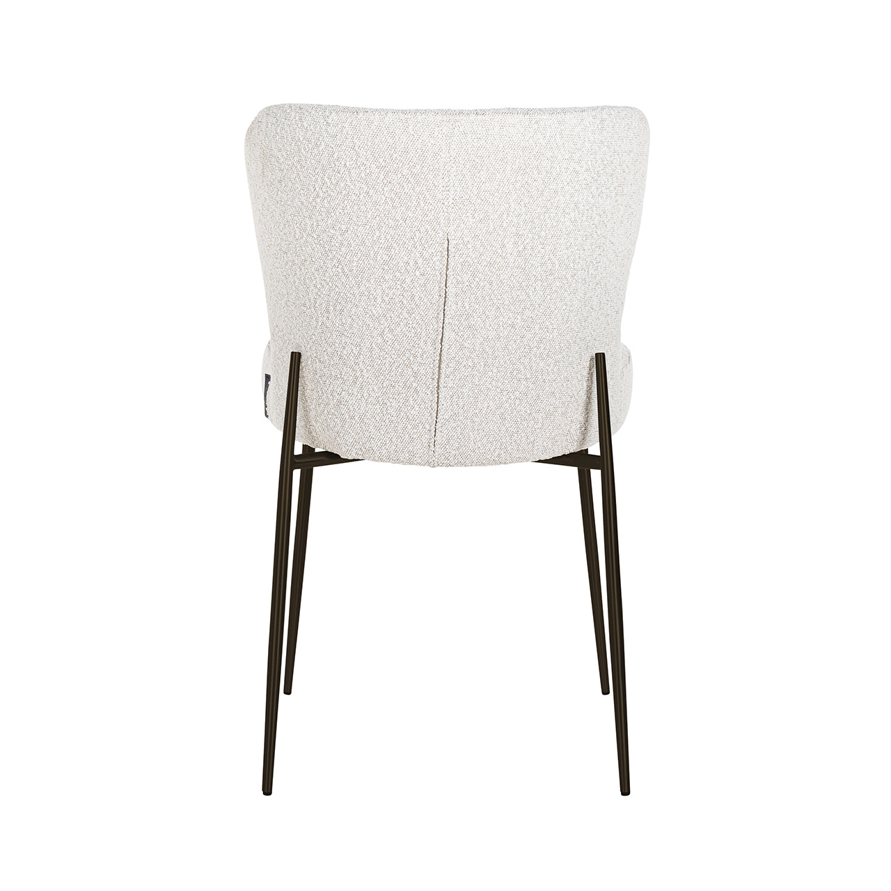 Chair Darby white bouclé / black (Copenhagen 900 Bouclé White)