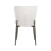 Chair Darby white bouclé / black (Copenhagen 900 Bouclé White)