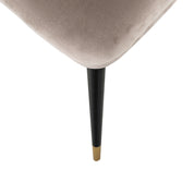 Chair Alicia khaki velvet fire retardant (FR-Quartz 903 Khaki)