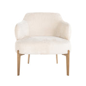 Lounge chair Venus white chenille (Bergen 900 white chenille)