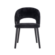 Chair Savoy black chenille (Bergen 809 black chenille)