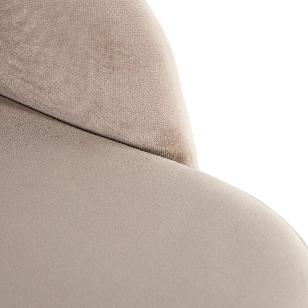 Chair Twiggy khaki velvet (Quartz Khaki 903)