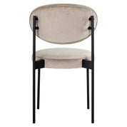 Stoel Kaylee khaki velvet (Quartz Khaki 903)