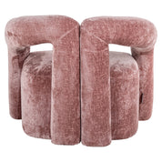 Lounge chair Dana rose chenille (Bergen 705 rose chenille)