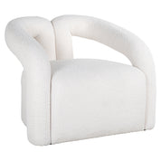 Lounge chair Dana white furry (Himalaya 900 white furry)