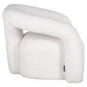 Lounge chair Dana white furry (Himalaya 900 white furry)
