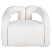 Lounge chair Dana white furry (Himalaya 900 white furry)