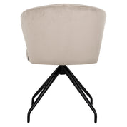 Swivel chair Milly khaki velvet (Quartz Khaki 903)