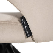 Swivel chair Milly khaki velvet (Quartz Khaki 903)