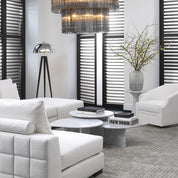 Coffee Table Naples white carrera marble set of 3
