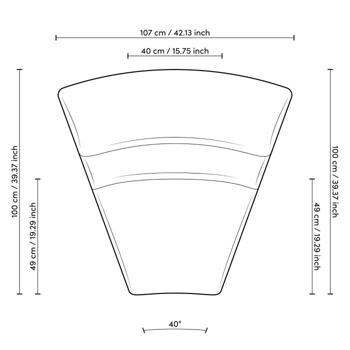 Sofá modular Lindau esquina interior lyssa blanco roto