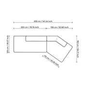 Sofá Taraval rêve gris