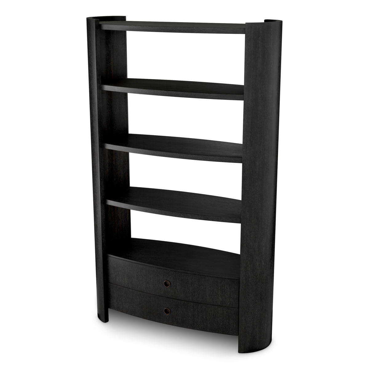 Cabinet Splendora charcoal grey oak veneer bronze finish