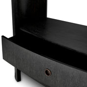 Cabinet Splendora charcoal grey oak veneer bronze finish