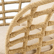 Outdoor Chair Paxton faux rattan carron sand