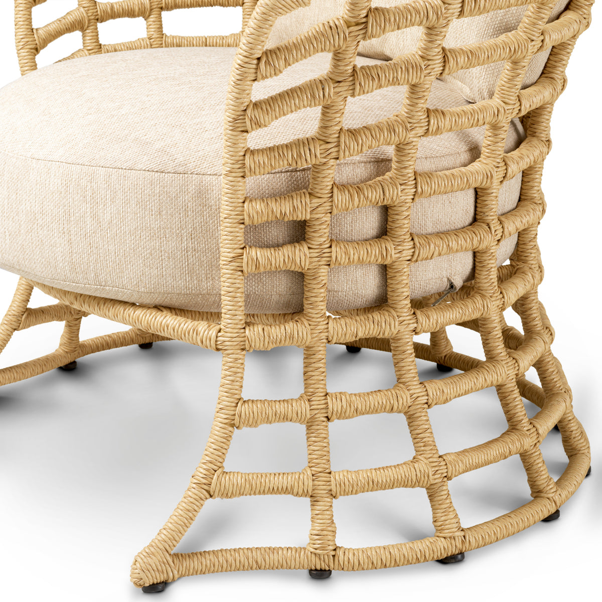Outdoor Chair Paxton faux rattan carron sand