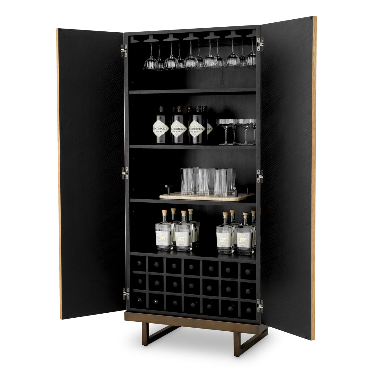 Bar Cabinet Wexford natural oak veneer eucalyptus veneer