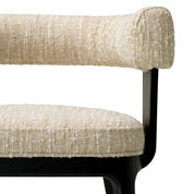 Dining Chair Dubois black oak veneer bouclé sonata cream