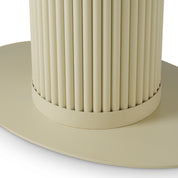 Outdoor Dining Table Volterra Oval sand finish cream ceramic