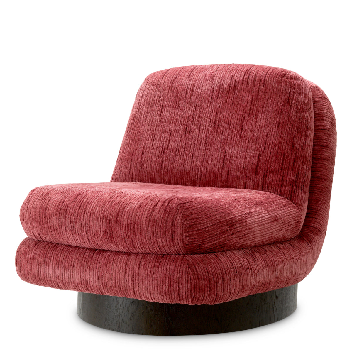 Swivel Chair Galiano terren bordeaux ebony oak veneer