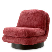 Swivel Chair Galiano terren bordeaux ebony oak veneer