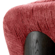 Swivel Chair Galiano terren bordeaux ebony oak veneer