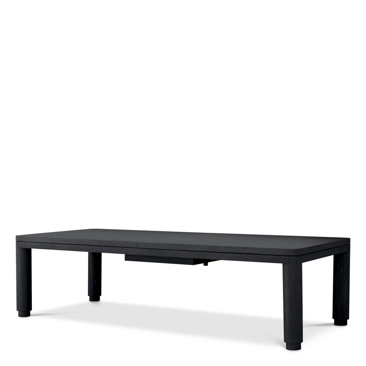 Extendable Dining Table Atelier L charcoal grey oak veneer
