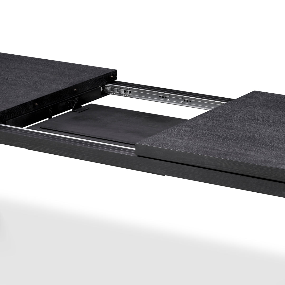 Extendable Dining Table Atelier L charcoal grey oak veneer