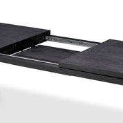 Extendable Dining Table Atelier L charcoal grey oak veneer