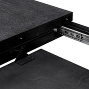 Extendable Dining Table Atelier L charcoal grey oak veneer