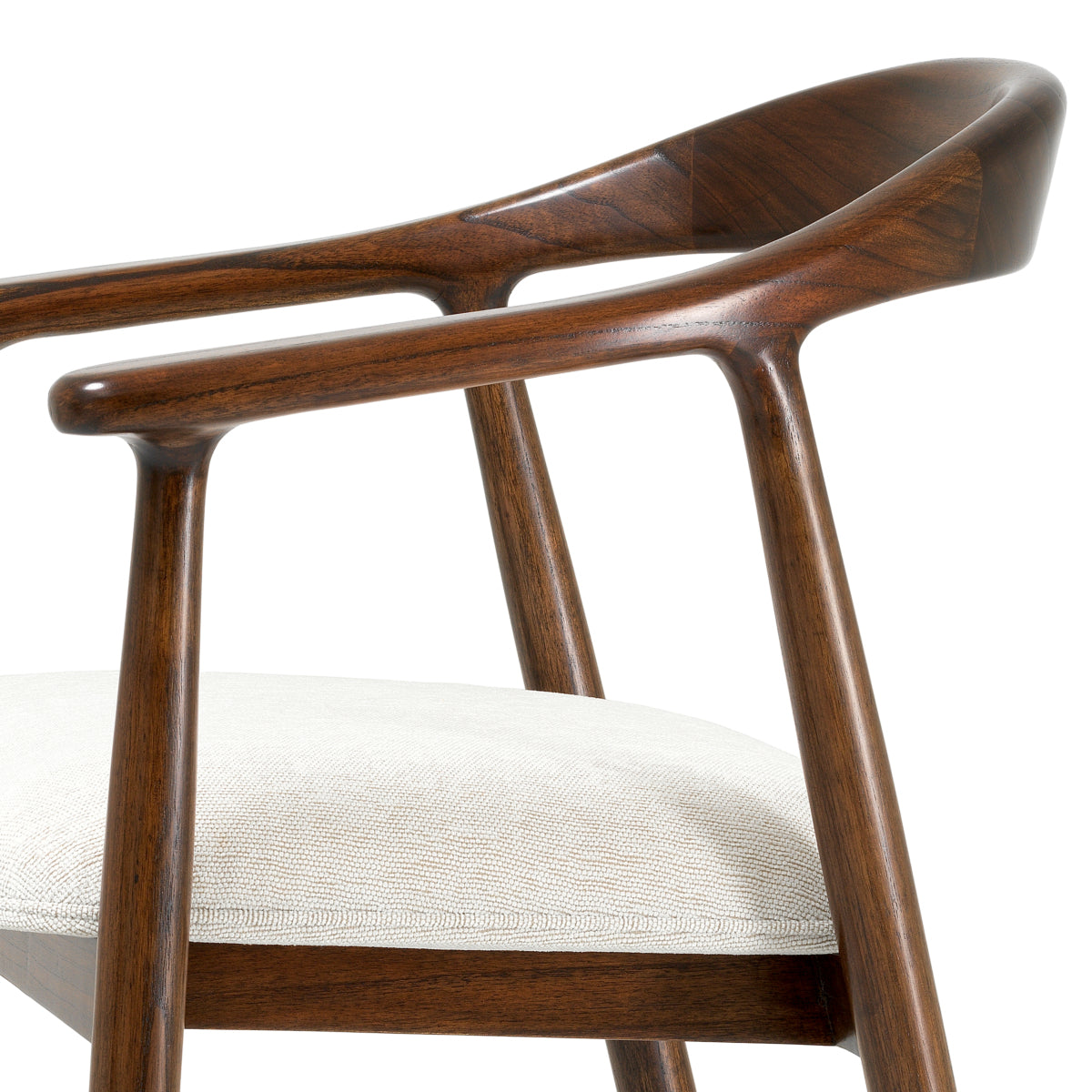 Bar Stool Beale classic brown finish sentier cream