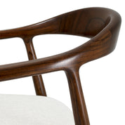 Bar Stool Beale classic brown finish sentier cream