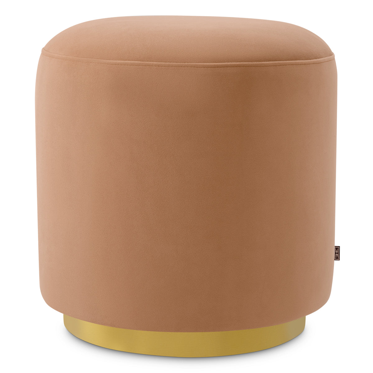 Dining Stool Greer savona camel brushed brass finish