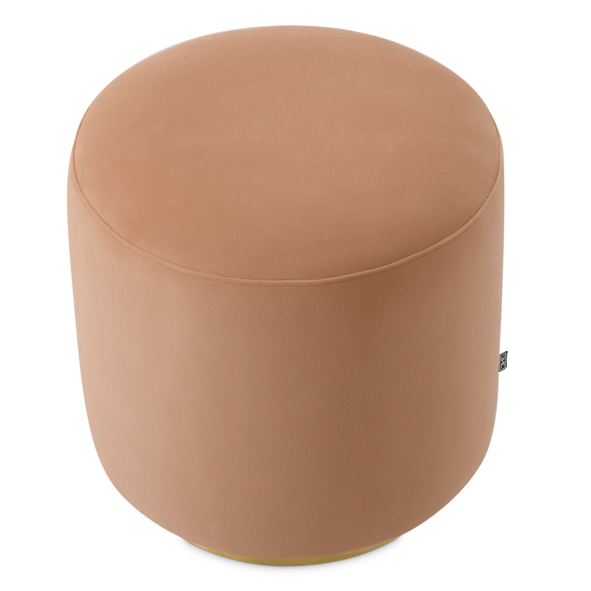 Dining Stool Greer savona camel brushed brass finish