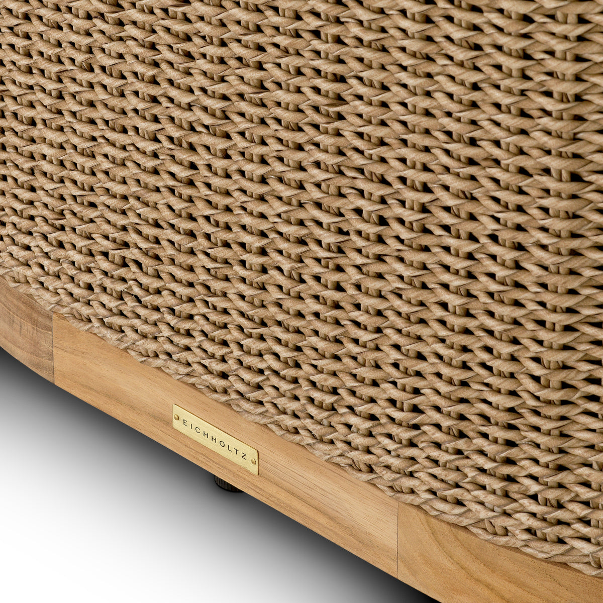 Outdoor Sofa Marenzo natural teak faux rattan incl arden natural cushions