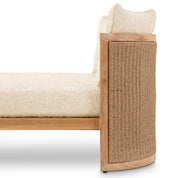 Outdoor Daybed Marenzo natural teak faux rattan incl arden natural cushions