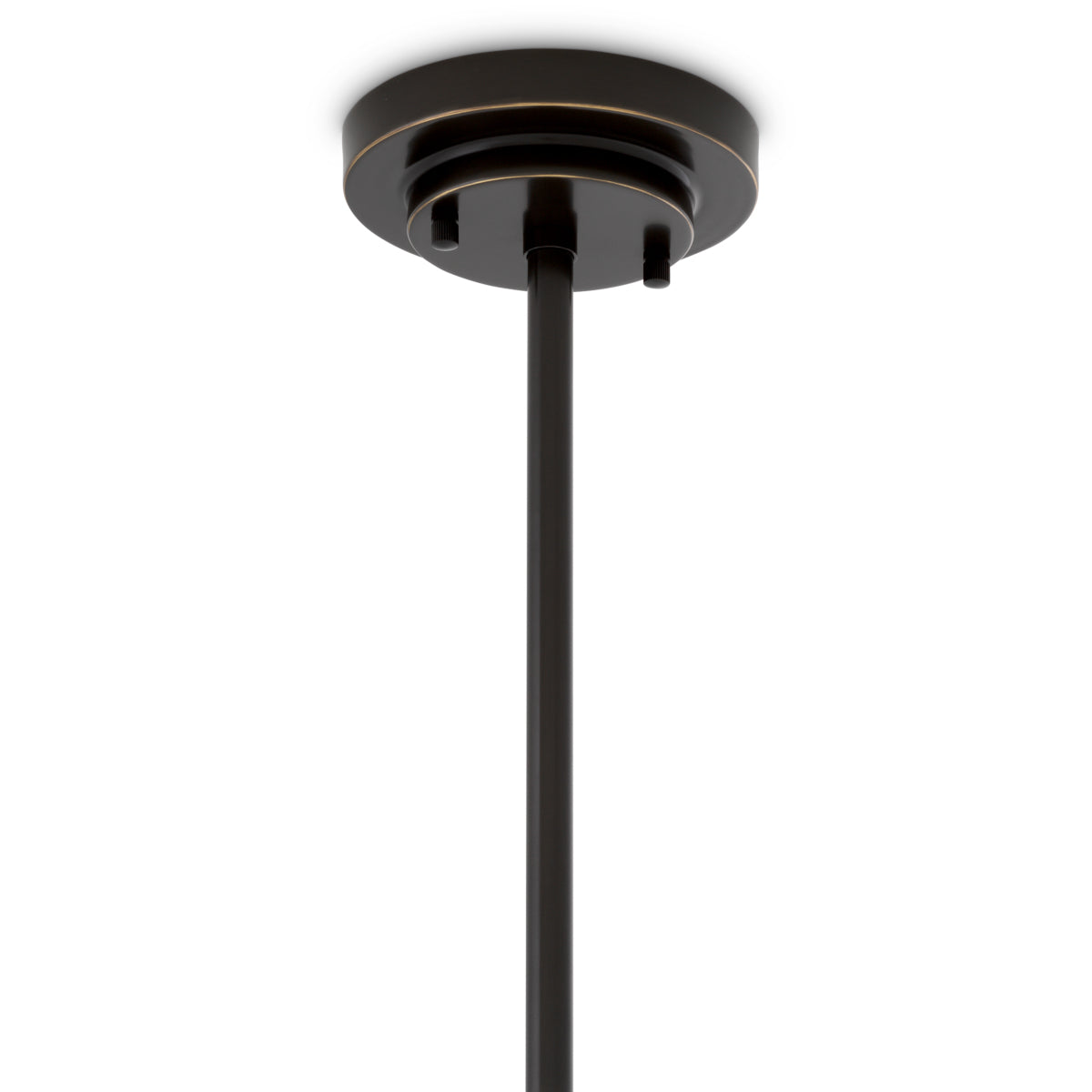 CDJ Chandelier Andromeda bronze highlight finish smoke glass