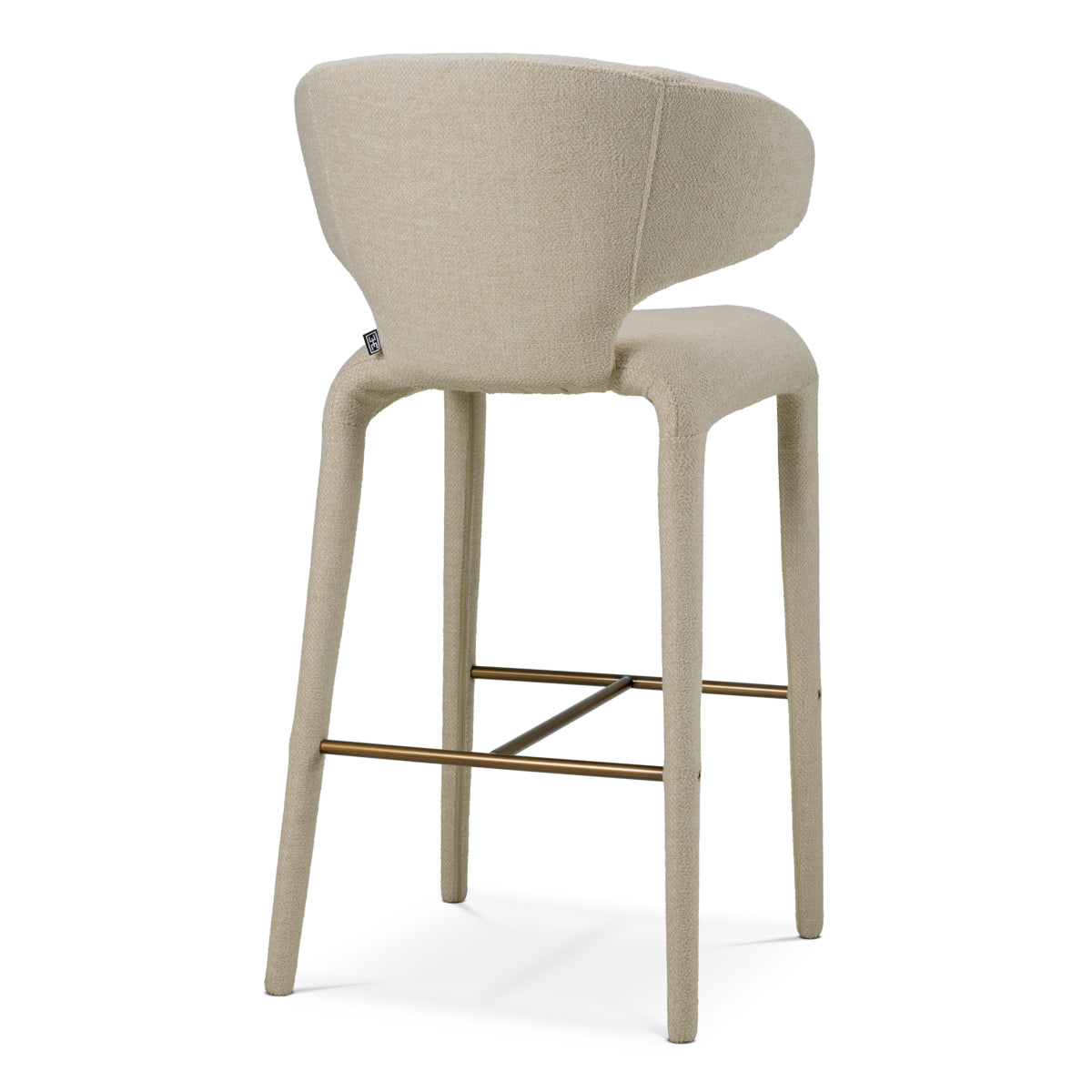 Bar Stool Josephine renato ecru bronze finish