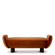 Bench Stirling sonoma burnt orange velvet