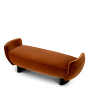 Bench Stirling sonoma burnt orange velvet