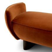 Bench Stirling sonoma burnt orange velvet