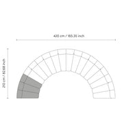 Modular Sofa Lando avalon white