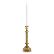 Candle Holder Carnier L vintage brass finish